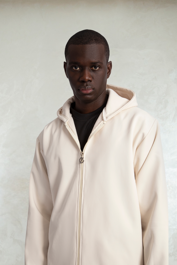 hoodie jacket /cream