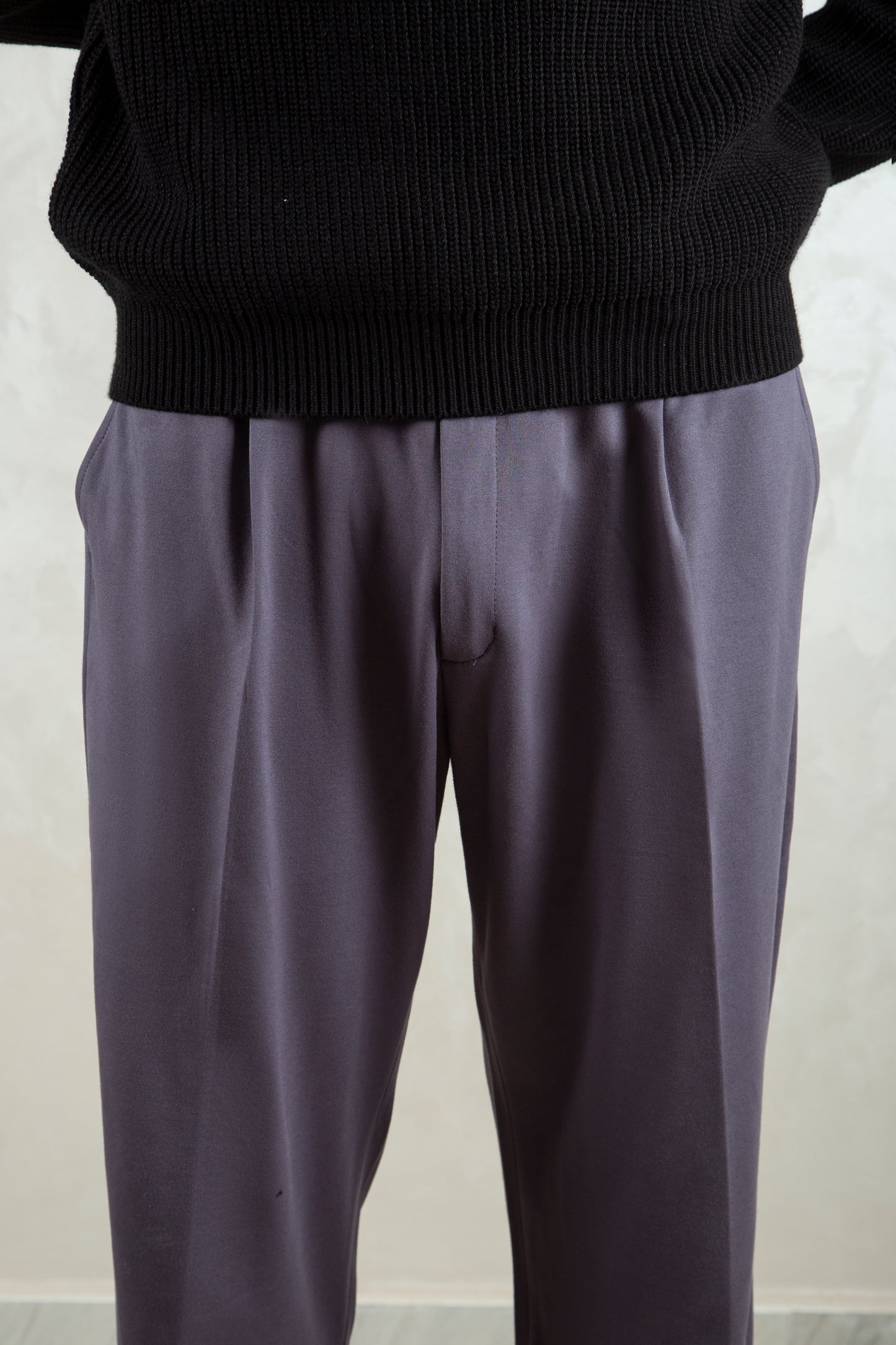 pleated trousers /graphite grey
