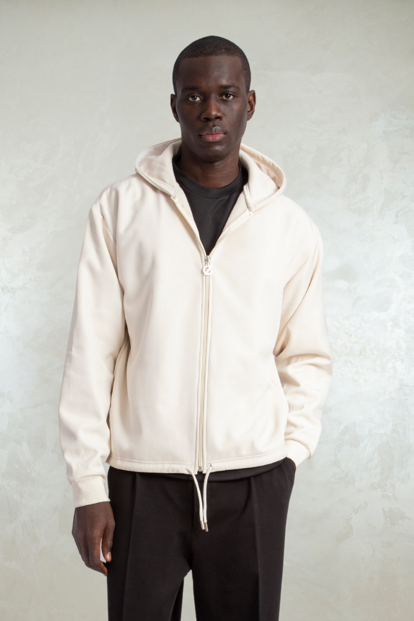 hoodie jacket /cream