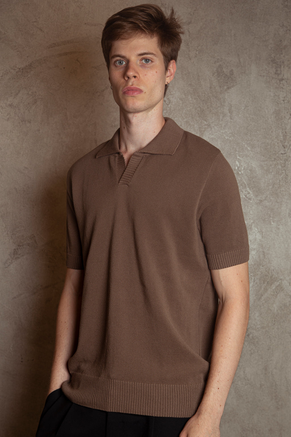 summer knit polo