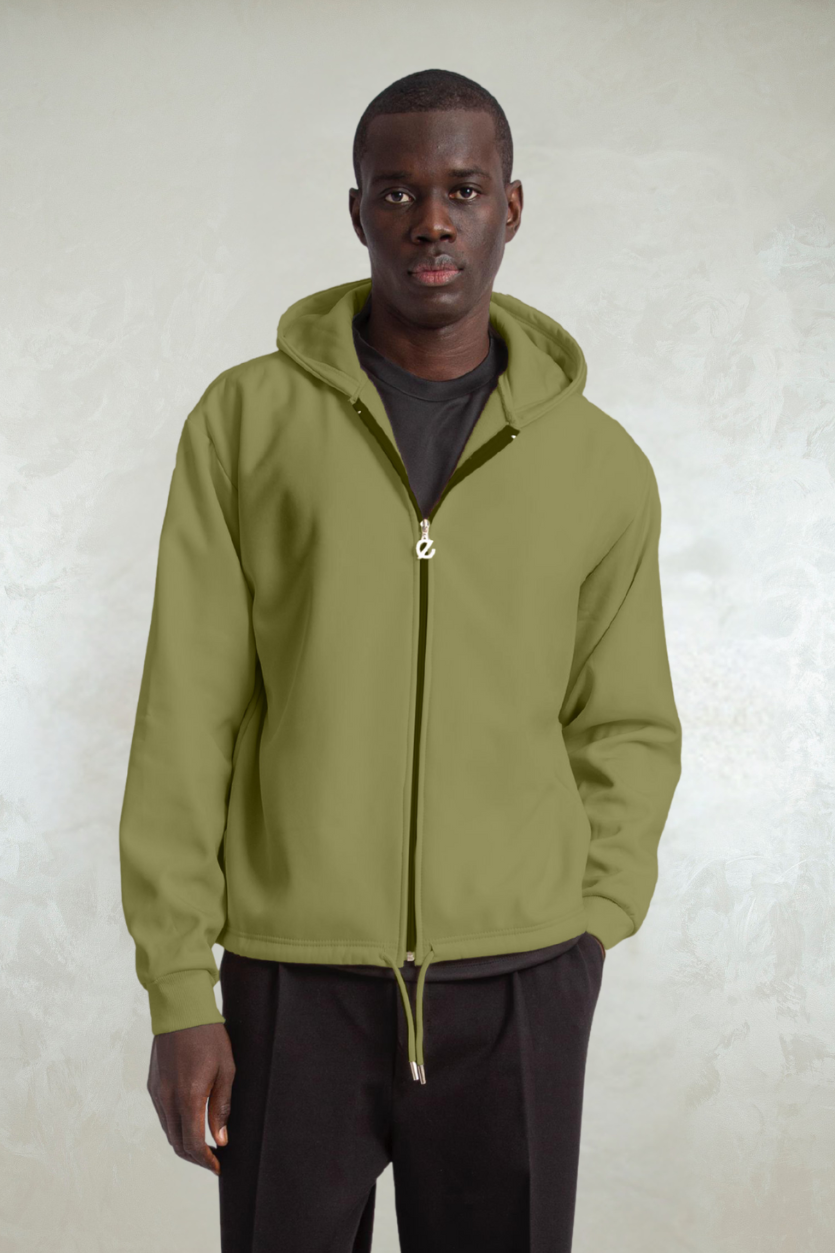 hoodie jacket /sage green