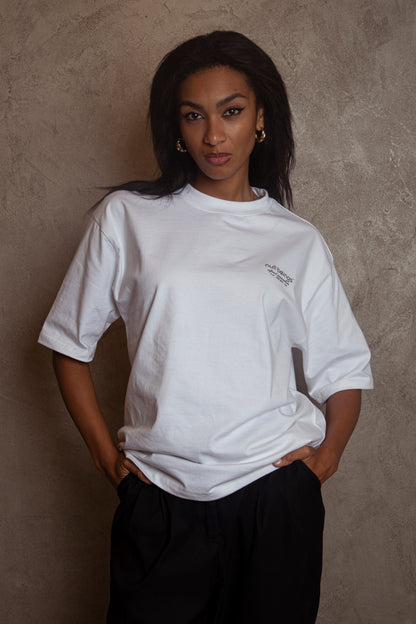 printed tee /white