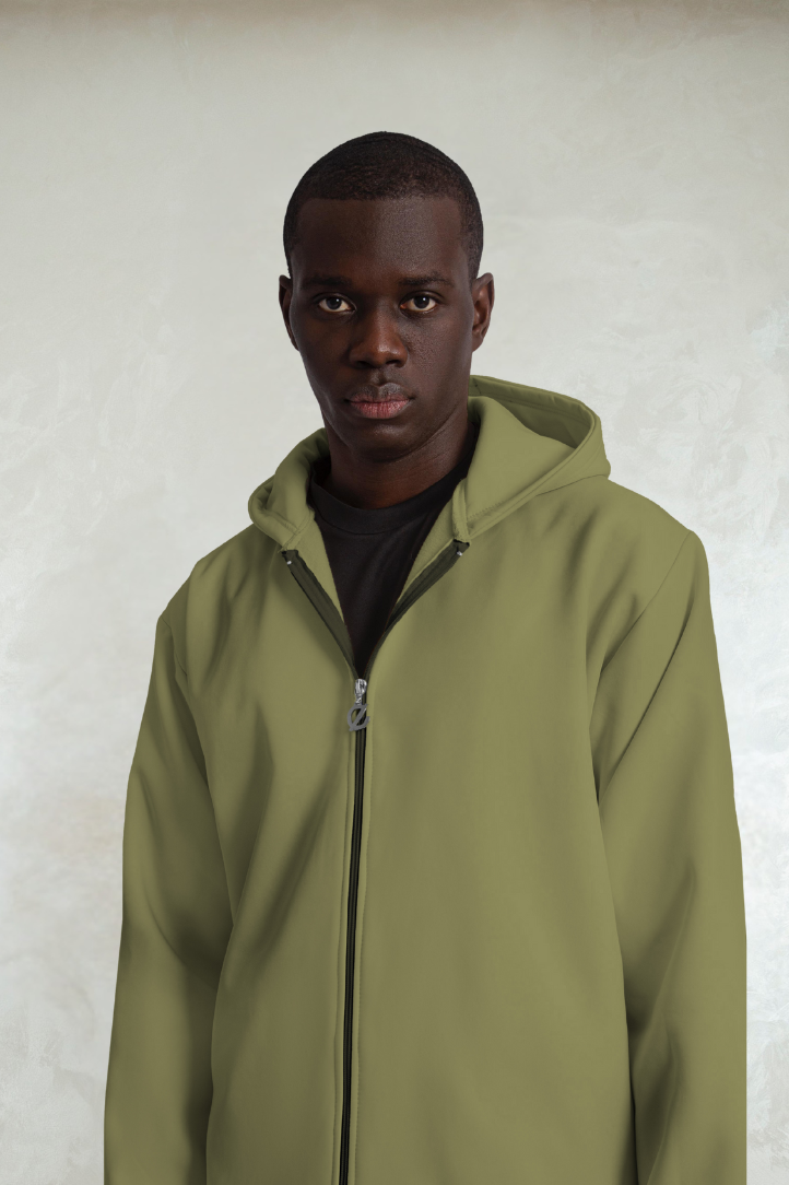 hoodie jacket /sage green