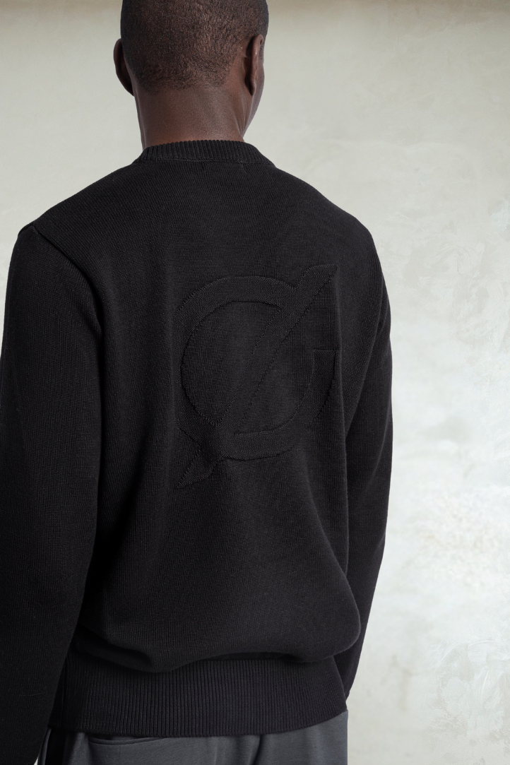 icon crewneck /black