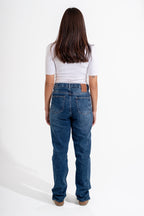straight leg adjustable waist jeans /hers