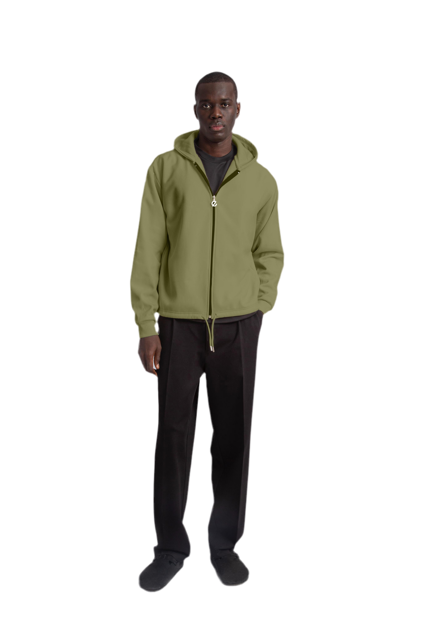 hoodie jacket /sage green