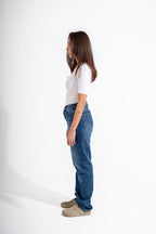 straight leg adjustable waist jeans /hers