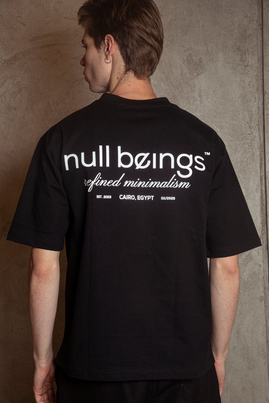 printed tee /black