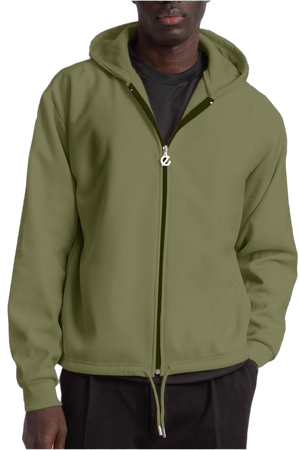 hoodie jacket /sage green