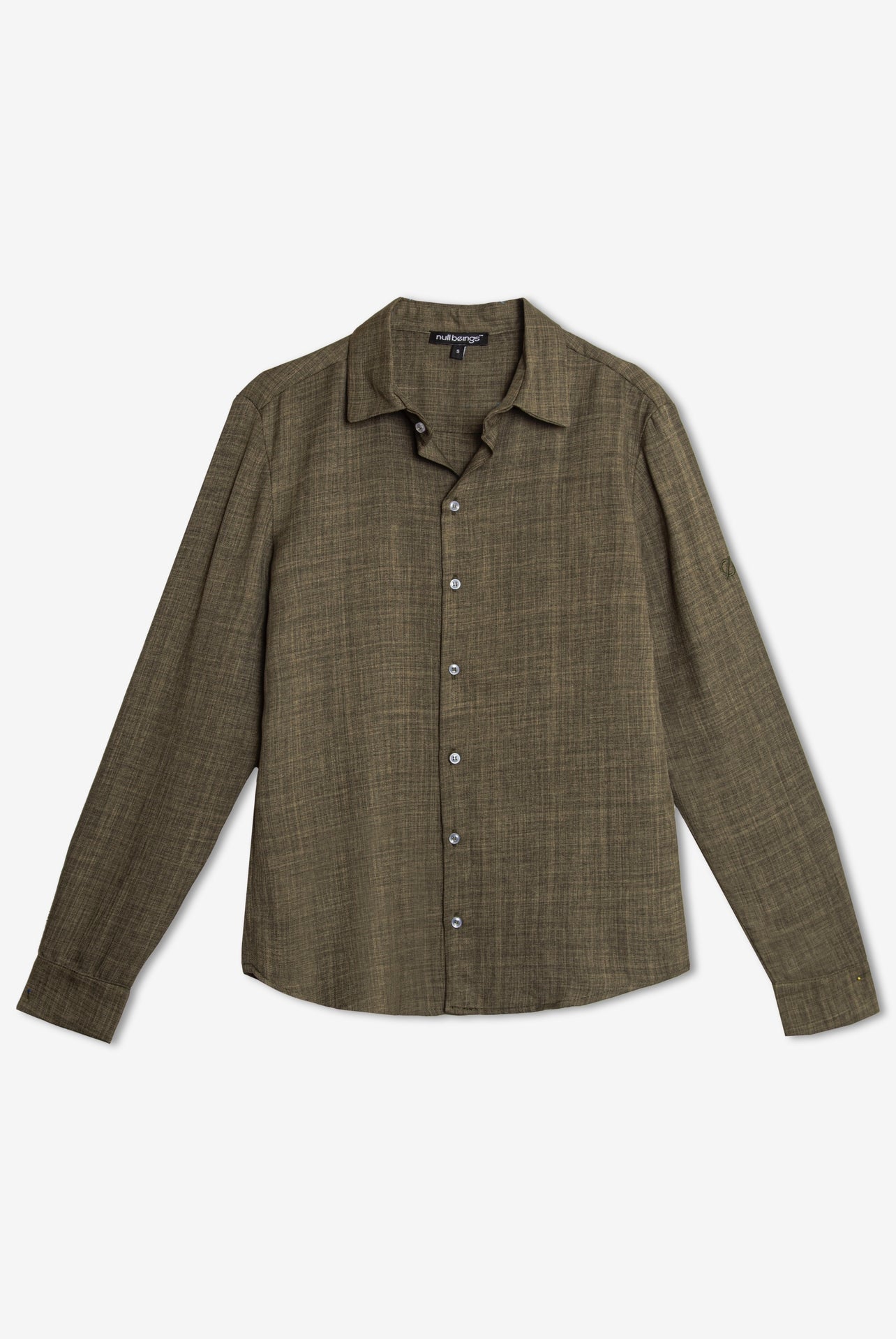 men’s linen top /olive