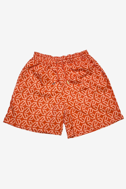 monogram swimsuit /orange