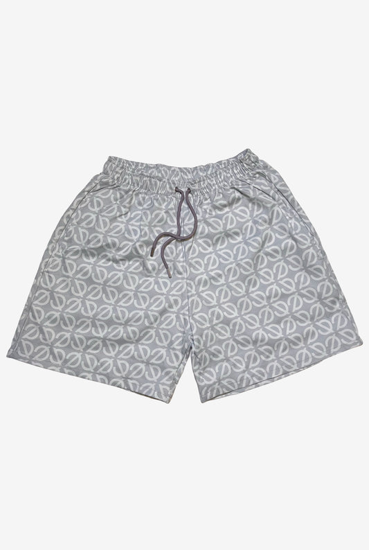 monogram swimsuit /grey