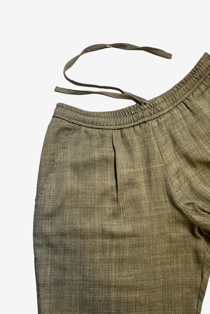 men’s linen pants /olive