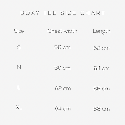 boxy tee /white