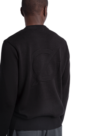 icon crewneck /black