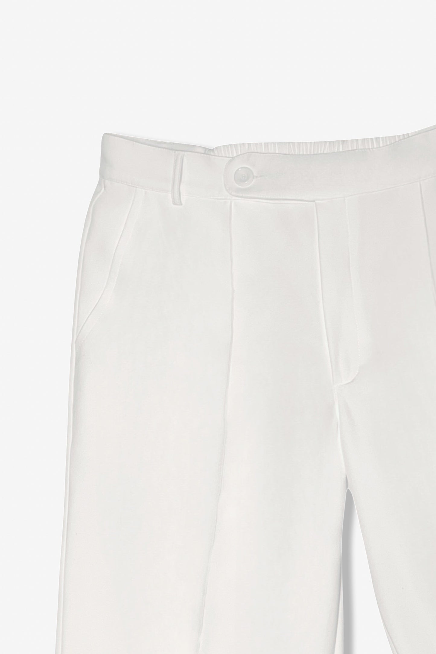 pleated trousers /bone white