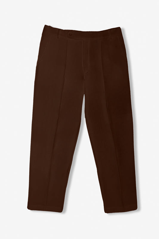 pleated trousers /brown