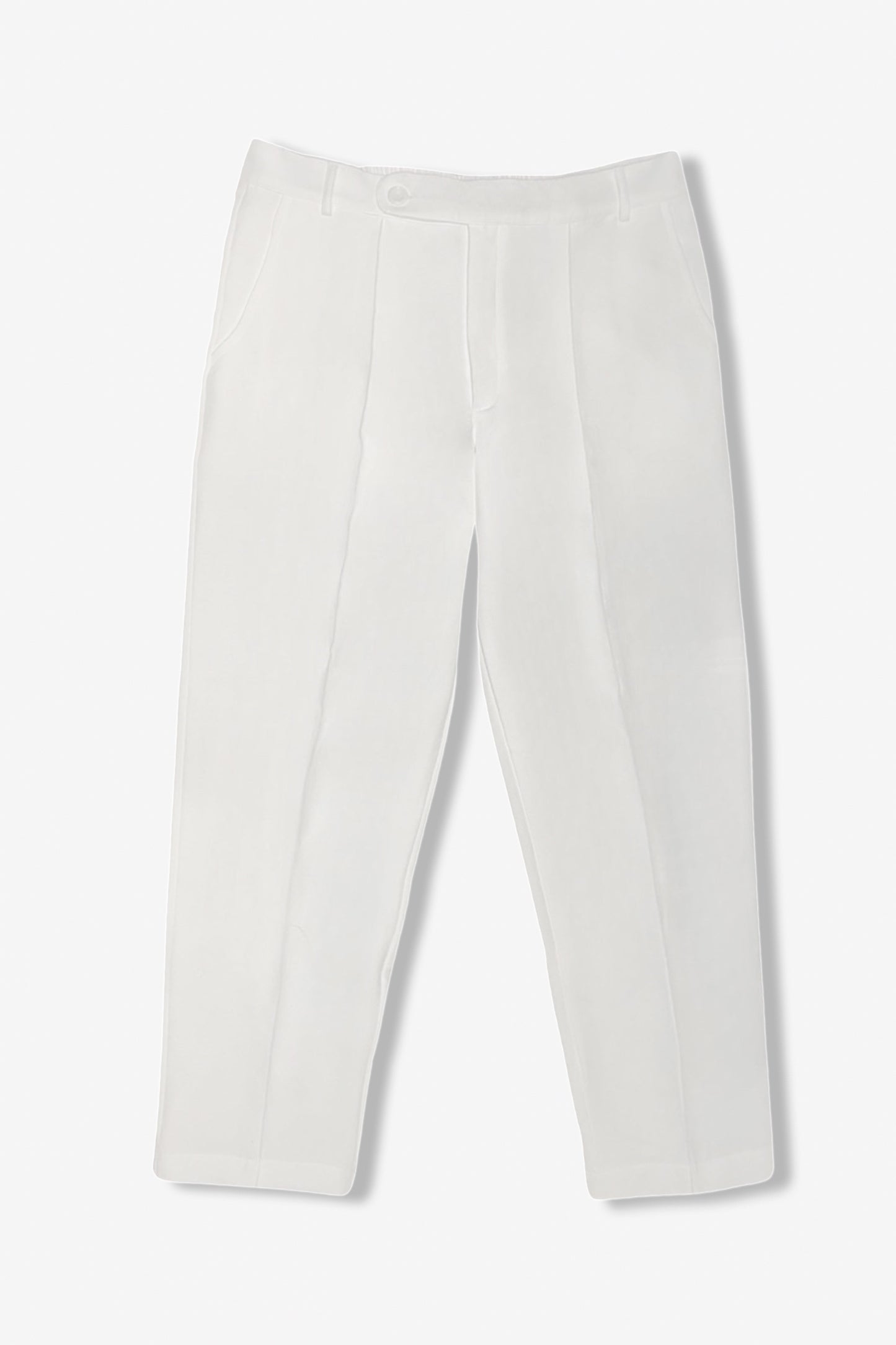 pleated trousers /bone white