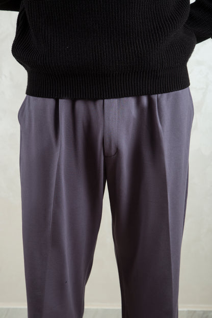 pleated trousers /graphite grey