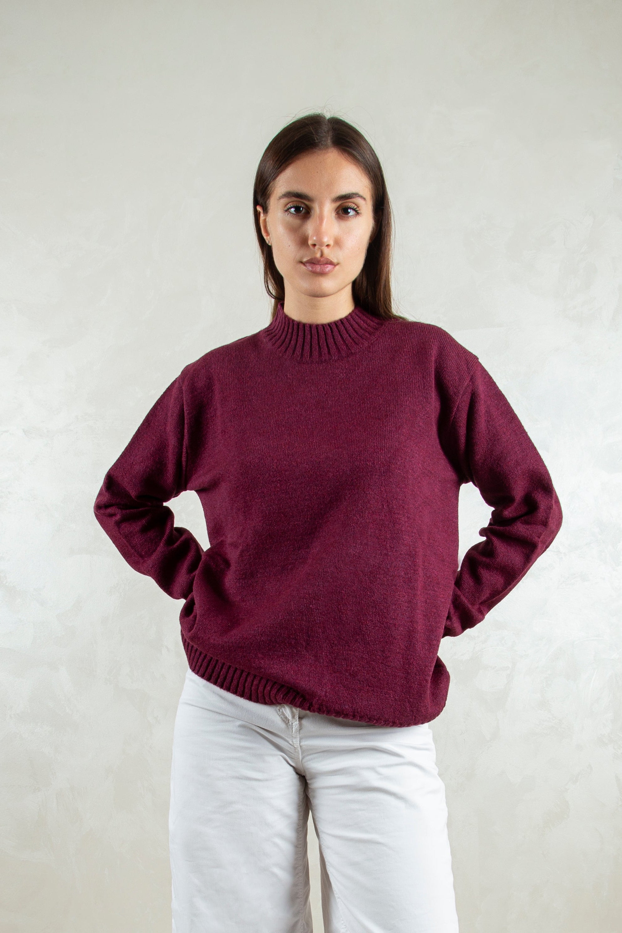 wool-blend crewneck